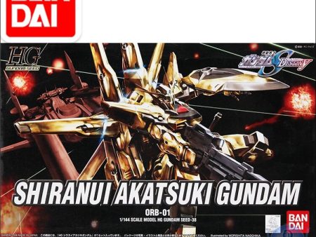 Original Japaness Gundam Model HG 1 144 SHIRANUI AKATSUKI SEED DESTINY GOLDEN GUNDAM Mobile Suit Kids Toys Discount