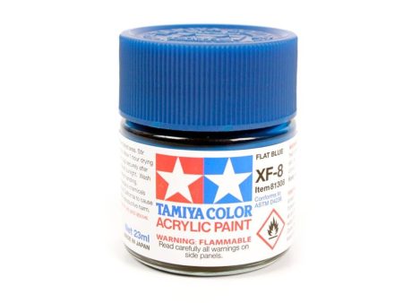 Tamiya Acrylic XF-8 Flat Blue 23ml Bottle For Cheap