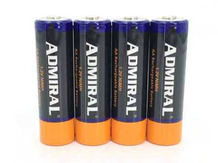 Admiral AA NiMH 2600mAh Rechargeable Batteries (Pack of 4) - (OPEN BOX) Fashion