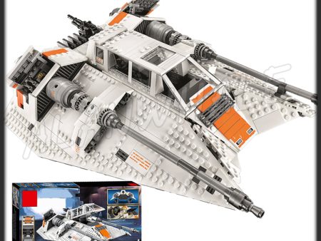 1457pcs Space Wars Snow Speeder Battle Ship Games Pilot Rebel 05084 Model Building Blocks Kids Bricks Compatible with Lego Online