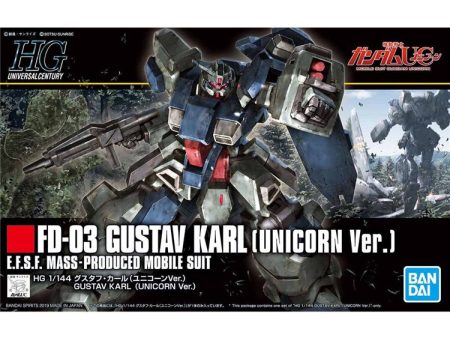 Original Japaness Gundam Model FD-03 GUSTAV KARL UNICORN Mobile Suit Kids Toys With Holder Online Sale