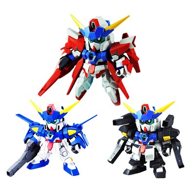 SD Gundam Model Cute Unicorn Wing AGE Justice Freedom 00 Destiny Armor Unchained Mobile Suit Kids Toys With Holder Hot on Sale