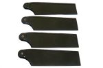 Roban 700 800 AH-64 UH-60 UH-60J  Size 4B Tail Blade Set, Black For Discount