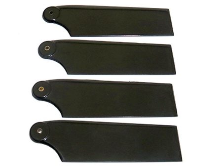 Roban 700 800 AH-64 UH-60 UH-60J  Size 4B Tail Blade Set, Black For Discount