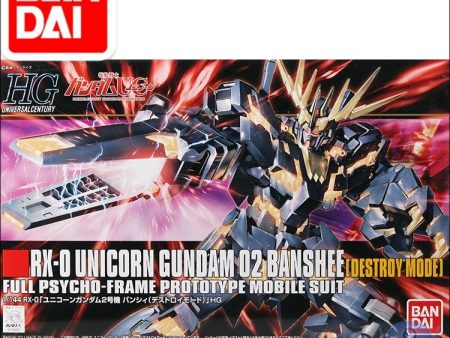 Original Gundam Model RX-0 UNICORN GUNDAM 02 BANSHEE NORN Freedom Destroy Mode Unchained Mobile Suit Kids Toys With Holder For Discount