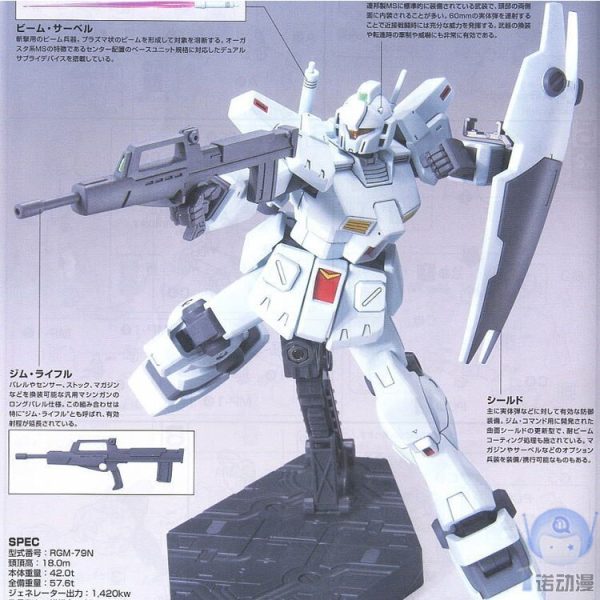 Original Japaness Gundam Model HG 1 144 RGM-79N GM Custom Mobile Suit Kids Toys Supply