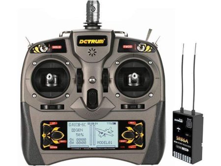 Detrum GAVIN-6C 6-Channel LCD Transmitter w  SR86A Receiver + Gyro - (OPEN BOX) For Cheap