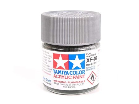 Tamiya Acrylic XF-16 Flat Aluminum 23ml Bottle Discount