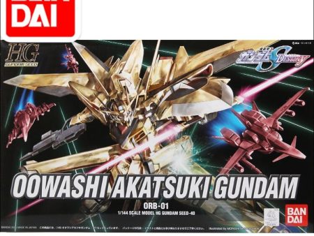 Original Japaness Gundam Model HG 1 144 00WASHI AKATSUKI SEED DESTINY GOLDEN GUNDAM Mobile Suit Kids Toys Cheap