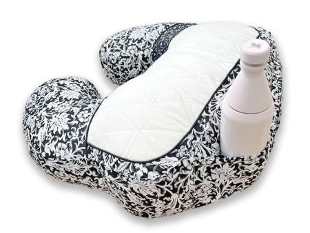 Hugaboo Nursing Pillow, Portable, Washable, Black Floral For Sale