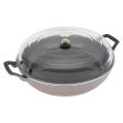 Staub Cast Iron 3.5-qt Braiser with Glass Lid - Lilac Online Hot Sale