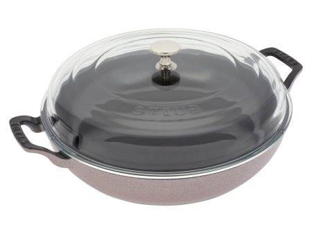 Staub Cast Iron 3.5-qt Braiser with Glass Lid - Lilac Online Hot Sale