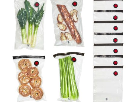 Zwilling Fresh & Save 12-Piece Large Vacuum Sealer Bags, 2 1 4 Gallon Reusable Sous Vide Bags, Meal Prep Sale