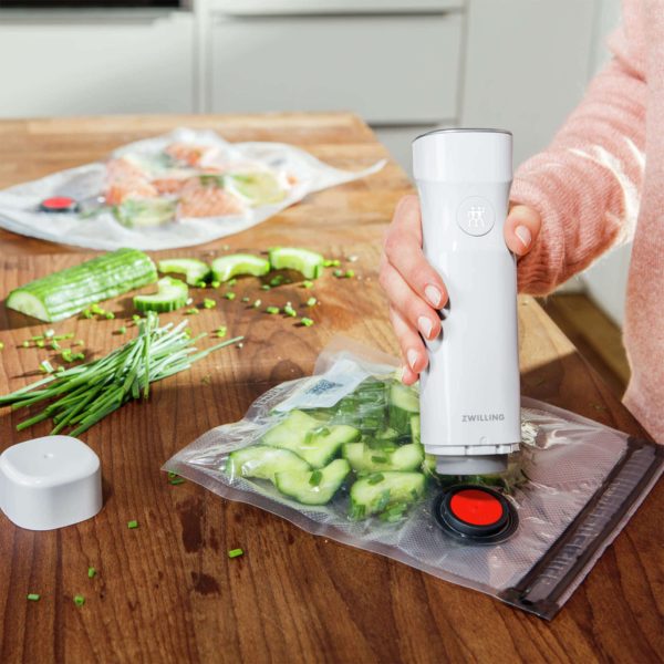 Zwilling Fresh & Save 12-Piece Large Vacuum Sealer Bags, 2 1 4 Gallon Reusable Sous Vide Bags, Meal Prep Sale