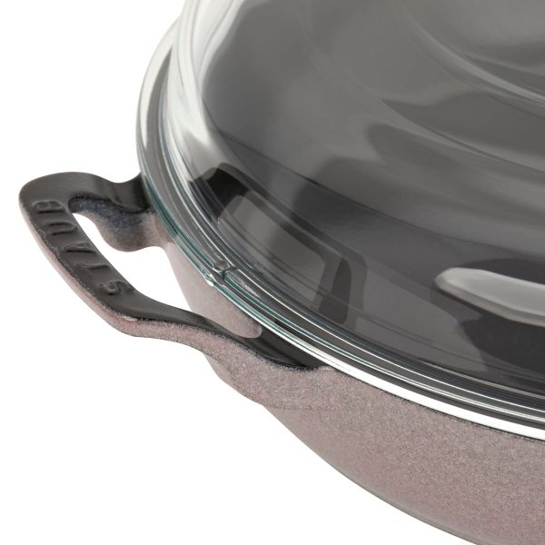 Staub Cast Iron 3.5-qt Braiser with Glass Lid - Lilac Online Hot Sale