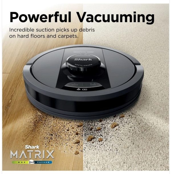 Shark Matrix 2-in-1 Self-Empty Robot Vacuum & Mop, 30-Day Capacity, Precision Home Mapping - Certified Refurbished Sale