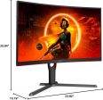 AOC CQ27G3Z 27  2560x1440 240Hz Curved QHD Gaming Monitor - Certified Refurbished Discount