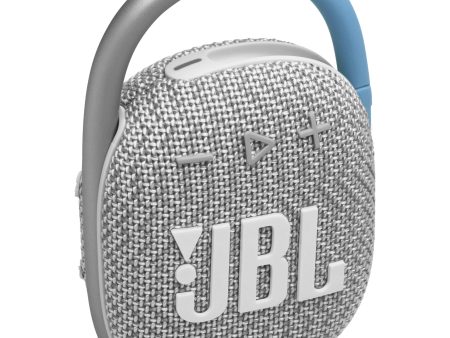 JBL Clip 4 Eco Waterproof Wireless Portable Bluetooth Speaker, White - Certified Refurbished Sale