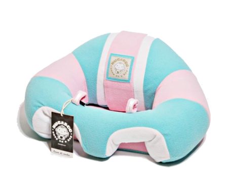 Hugaboo Infant Sitting Chair, Portable, Washable Baby Floor Seat, Cotton Candy on Sale