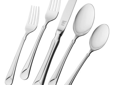 Zwilling Provence 20-Piece 18 10 Stainless Steel Flatware Set, Silver Online Hot Sale